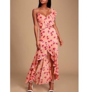 V-DAY NEW Lulu’s Maxi Dress XS NWT